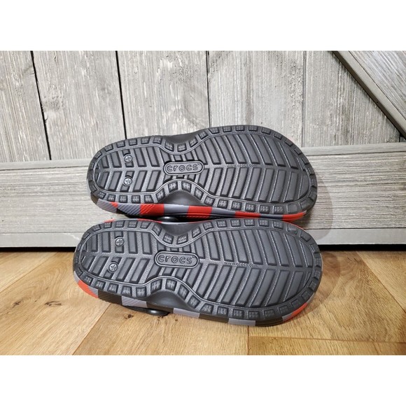 Crocs NewSOLD OUT Classic Lined Holiday Christmas Plaid Clogs Slippers Womens 7 - Picture 7 of 10